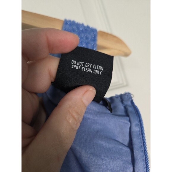 JKara New York Formal Gown 2 P Periwinkle Empire Waist Beaded Hoco Wedding Dance - Picture 9 of 10